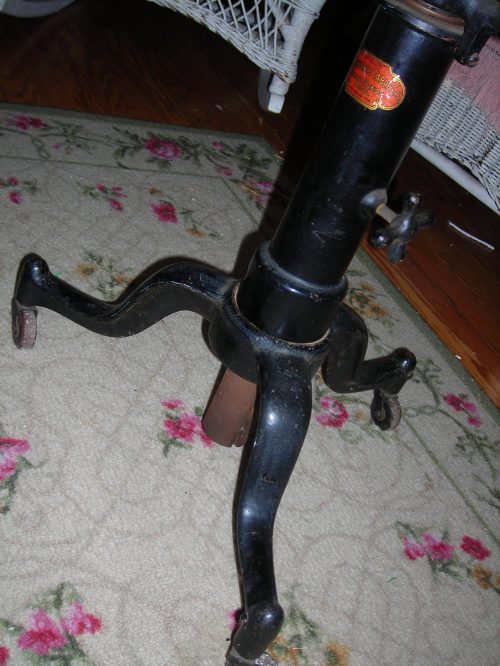 cast iron body and legs